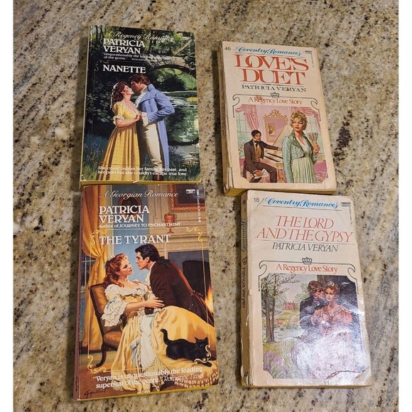 Other - Lot of 4 Paperback Patricia Veryan The Lord & the Gypsy Tryant Nanette Love Duet